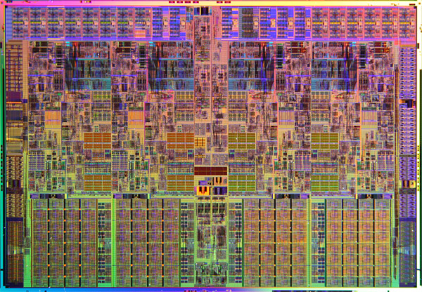 Die d'un processeur intel Core I7