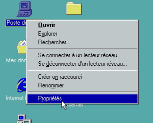 Propriétés du poste de travail