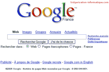 Recherche google