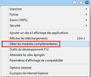 Options d'IE 11