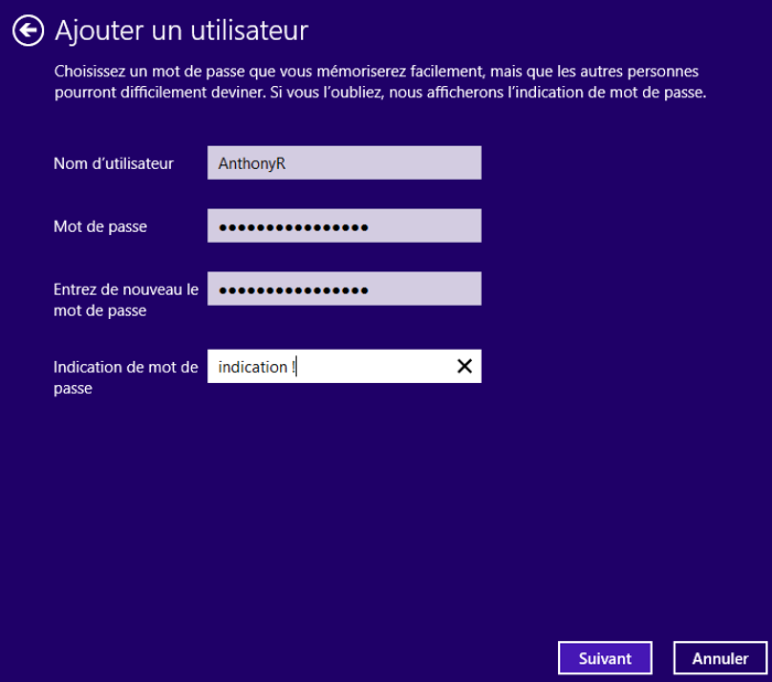 Informations personnelles