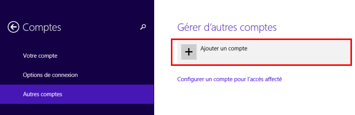 Autres comptes utilisateurs