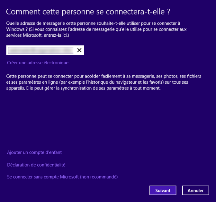 Méthode de connexion