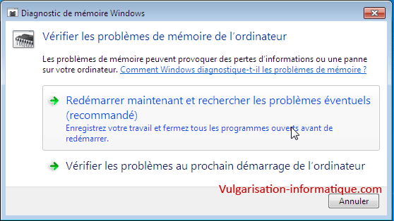 Quand va débuter le test ?