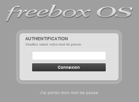 Connexion à la freebox
