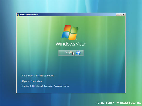 Installer Windows Vista