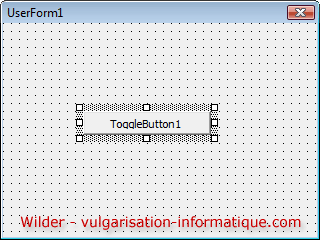 UserForm - placement du bouton