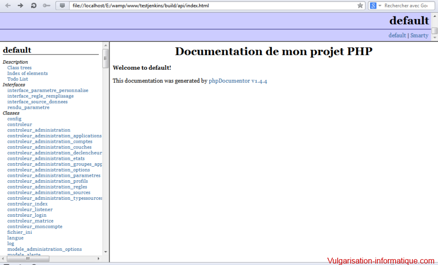 Documentation PHPDOC