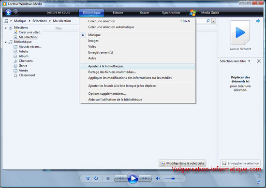 Ajouter des fichiers à la bibliothèque multimédia
