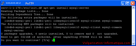 apt-get install mysql-server