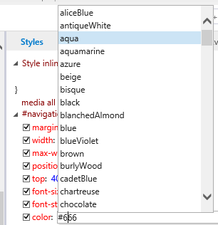 Changement d'une propriété CSS