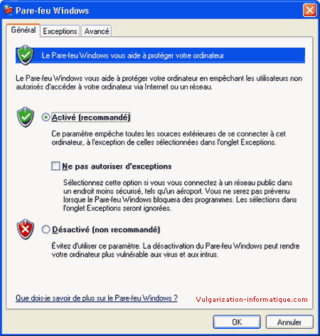 Tutoriels pare-feu - firewall