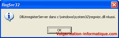 DLL Unregister server réussi