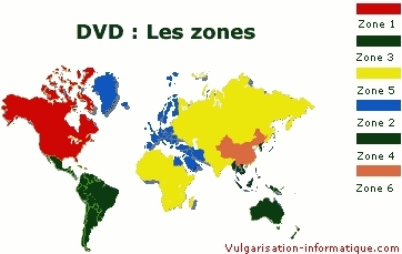 zones permettant de lire ou non un DVD