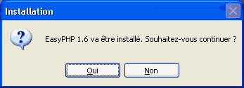 Installer easyphp