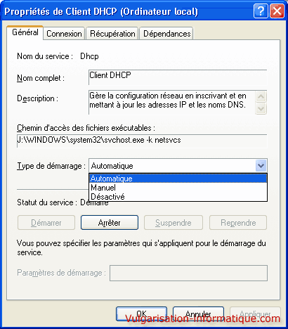 service client dhcp