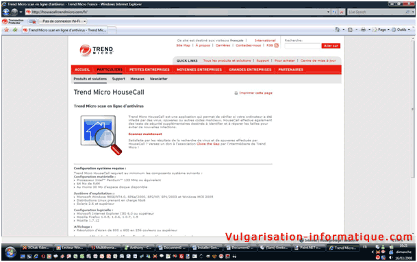 trend micro - housecall - antivirus gratuit