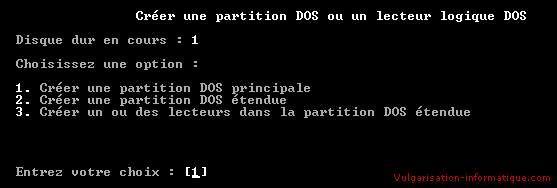 FDISK, logiciel gratuit pour gérer les partitions