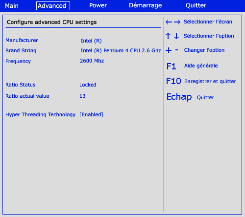 Hyperthreading - BIOS